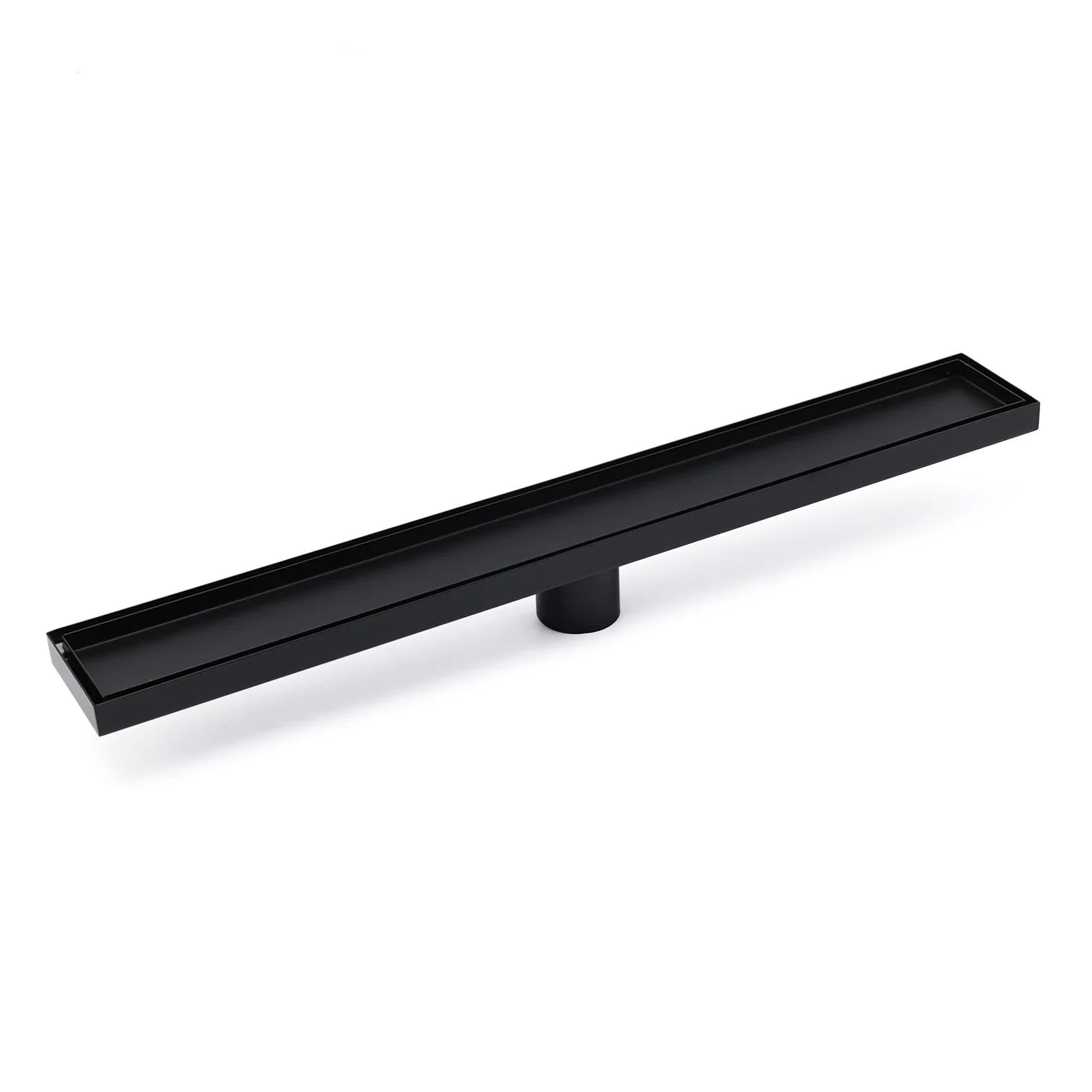 WaterMark Matt Black 900mm Tile Insert Shower Grate Floor Drain 50mm Flow Waste