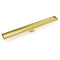 Brushed Gold 600mm Tile Insert Linear Shower Grate Floor Drain 50mm Outlet Waste