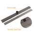 Gun Metal Tile Insert 600mm Linear Shower Grate Floor Drain 50mm Waste Outlet
