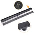 Matt Black 600mm Strip Fence Sword Shower Grate Floor Drain 50mm Waste Outlet