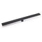 Matt Black 800mm Strip Fence Shower Grate Floor Drain Central 50mm Waste Outlet