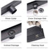 Matt Black 800mm Strip Fence Shower Grate Floor Drain Central 50mm Waste Outlet