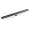 Watermark Gun Metal 800mm Strip Fence Linear Shower Grate Floor Drain 50mm Waste