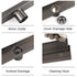 Watermark Gun Metal 800mm Strip Fence Linear Shower Grate Floor Drain 50mm Waste