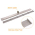 Silver 304 Stainless Steel 900mm Strip Fence Shower Grate Floor Drain 50mm Waste