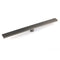 Gun Metal 900mm Strip Fence Linear Shower Grate Floor Drain 50mm Central Waste
