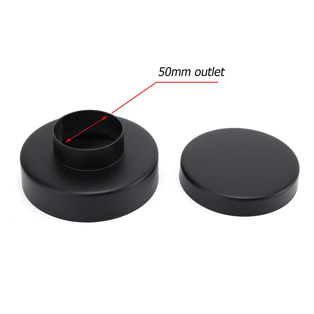 Watermark Matt Black Round 100mm Tile Insert Floor Drain Shower Grate 50mm Waste