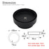 Matt Black Round 100mm Tile Insert Floor Drain Shower Grate 75mm Waste Outlet