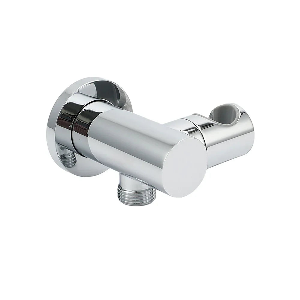 Brass Water Inlet Connector Handheld Shower Head Hose Swivel Bracket Holder Wall Elbow