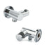 Brass Water Inlet Connector Handheld Shower Head Hose Swivel Bracket Holder Wall Elbow