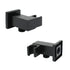 Matt Black Square Water Inlet Shower Head Bracket Adjustable Holder Wall Elbow Connector