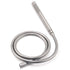 Brushed Nickel 2in1 Shower Set Sliding Rail Arm 8" Round Head Stainless Steel Handheld Twin Taps Valve