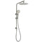 WELS Gunmetal Round 10" Twin Shower Head 3 Modes Handheld Slide Rail Diverter Arm