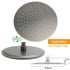WELS Gunmetal Round 10" Twin Shower Head 3 Modes Handheld Slide Rail Diverter Arm
