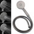 WELS Gun Metal Round 10" Twin Shower Head 3 Modes Handheld Slide Rail Hot Cold Taps Set