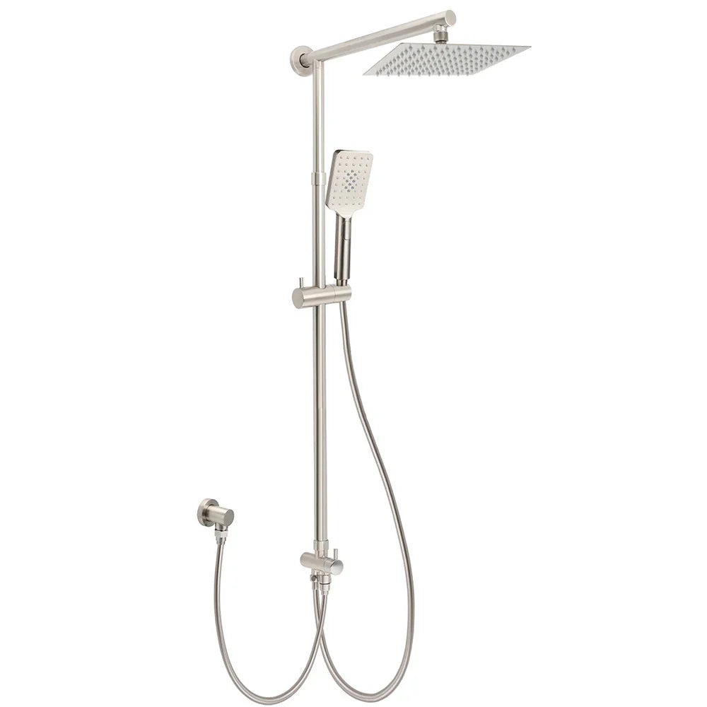 Brushed Nickel 2in1 Square 8
