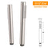 Brushed Nickel Dual Round 12" Stainless Steel Rain Shower Head Metal Handheld Sliding Rail Arm Set