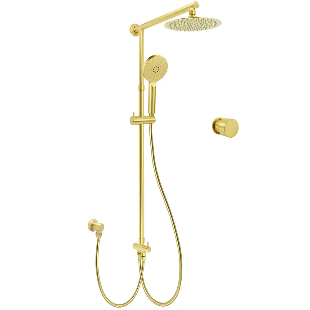 WELS Brushed Gold Dual Shower Set 8