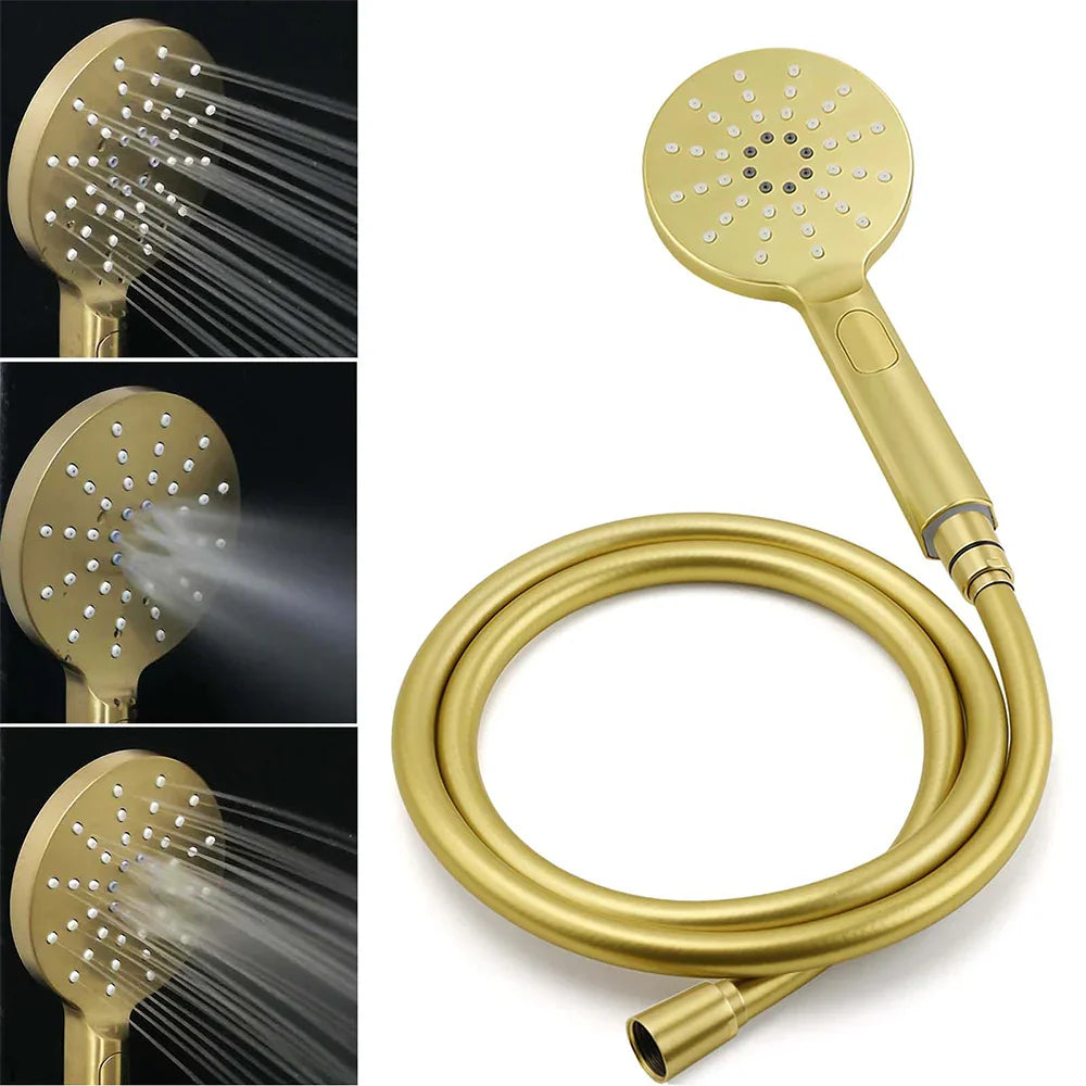 WELS Brushed Gold Dual Shower Set 8
