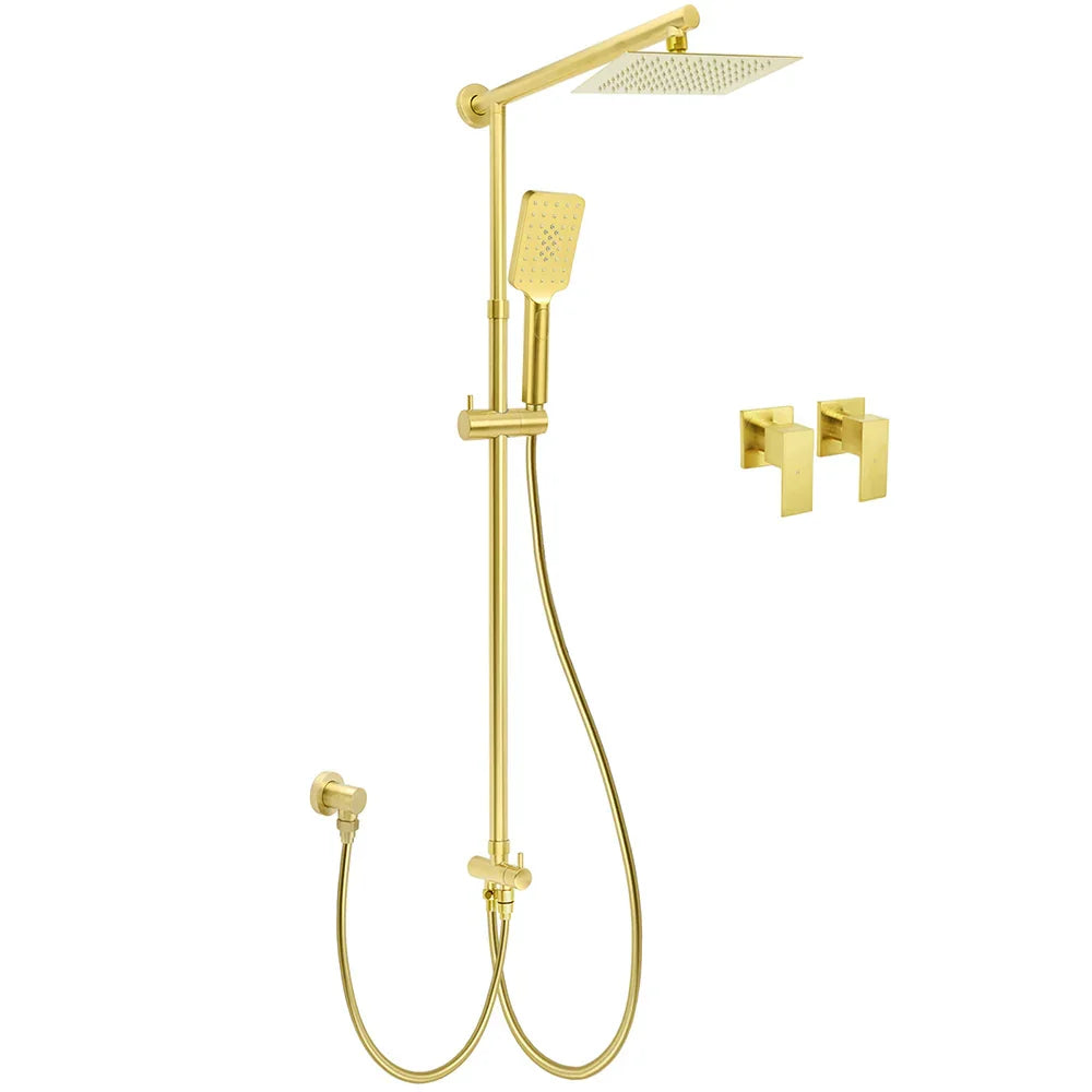 Brushed Gold Dual Square 8