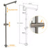 WELS Gun Metal Dual Round Shower Head 10" Rain Head 3 Mode Handheld Sliding Rail Diverter Set