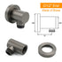 Gun Metal 2‑in‑1 Shower Set with 10" Rain Head, Handheld & Slide Rail
