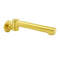 Brushed Gold Round Basin Wall Mounted Faucet Outlet Swivel Bathtub Stainless Steel Spout