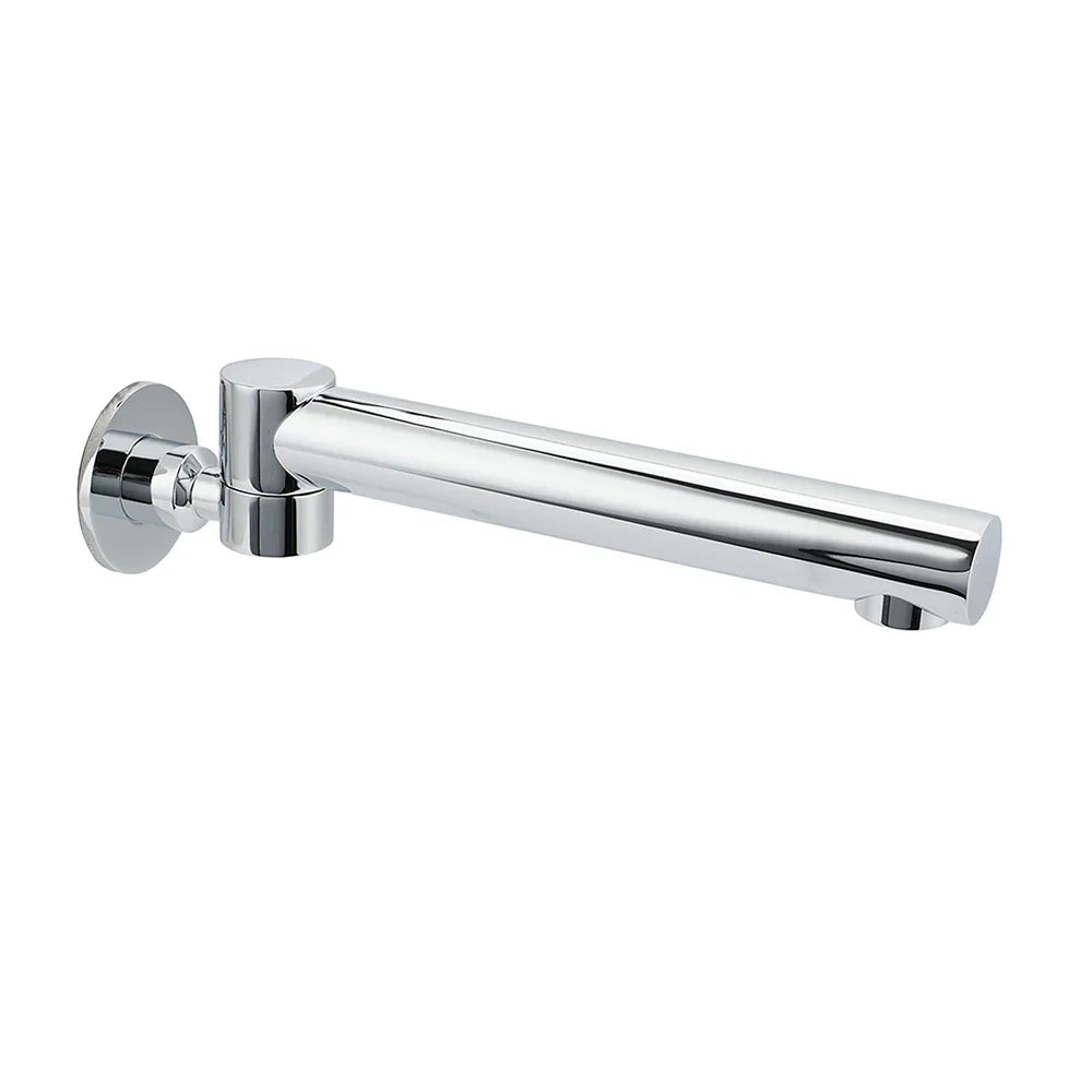 Watermark Chrome Round Basin Wall Mount Faucet Outlet 180° Swivel Brass Bath Tub Spout