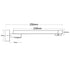 Brushed Nickel Square Stainless Steel Swivel Spout Bathtub Bubble Faucet Outlet
