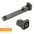 Gun Metal Square Stainless Steel 180 Swivel Bathtub Faucet Water Outlet Spout