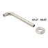 Brushed Nickel Round 250mm Long Spout Bath Tub Wall Mounted Water Filler Outlet
