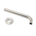 Brushed Nickel Round 250mm Long Spout Bath Tub Wall Mounted Water Filler Outlet