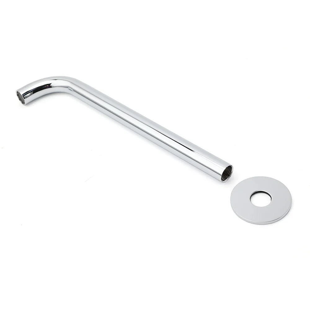 300mm Extra Long Wall Mounted Chrome Round Extention Bathtub Filler Spout Outlet