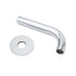 Polisehd Chrome Round Curve Faucet Water Outlet Swivel Bath Tub Filler Spout Set