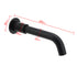 Matt Black Round Wall Mount Basin Faucet Bubble Water Outlet Bath Tub Spout Set
