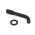 Matt Black Round Wall Mount Basin Faucet Bubble Water Outlet Bath Tub Spout Set