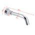 Round Chrome Curve Swivel Basin Faucet Bubble Water Outlet Swivel Bathtub Spout