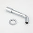 Round Chrome Curve Swivel Basin Faucet Bubble Water Outlet Swivel Bathtub Spout