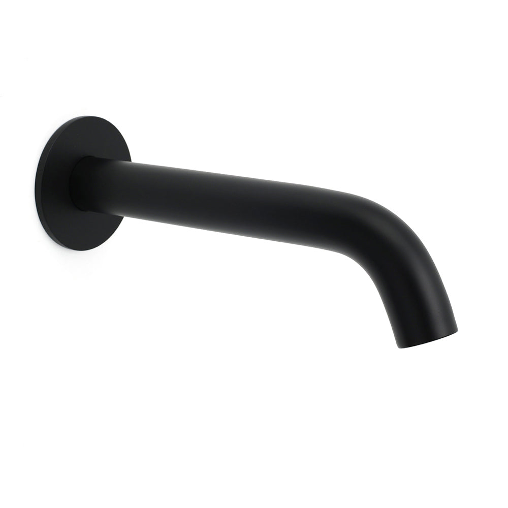 Matt Black Round Basin Faucet Bubble Water Outlet Stainless Steel Bath Tub Spout