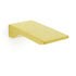 Brushed Gold Square Cubic Shower Bathtub Waterfall Spout Filler Outlet 1/2" End