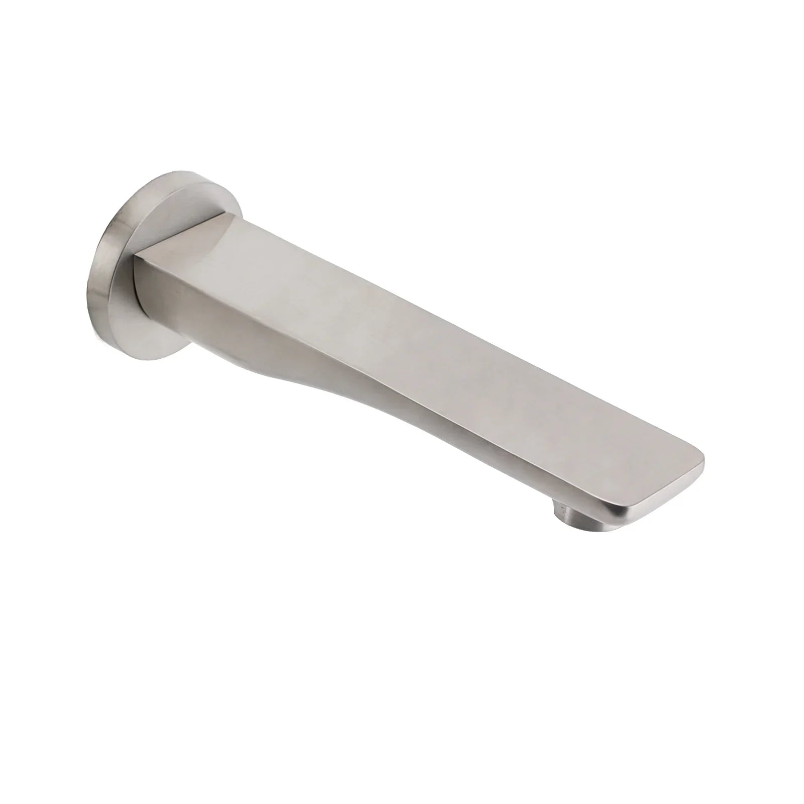 Brushed Nickel Round Bathtub Bubble Outlet Wall Mounted Spout Stainless Steel