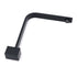 Black Gooseneck Arm High Rise Wall Mounted Bathtub Square Spout Water Outlet