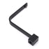 Black Gooseneck Arm High Rise Wall Mounted Bathtub Square Spout Water Outlet