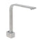 Brushed Nickel Square Spout Gooseneck Arm High Rise Bathtub Filler Water Outlet