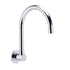 Chrome Round Gooseneck Arm Faucet Water Outlet Wall Mounted Swivel Bathtub Spout