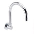 Chrome Round Gooseneck Arm Faucet Water Outlet Wall Mounted Swivel Bathtub Spout