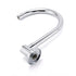 Chrome Round Gooseneck Arm Faucet Water Outlet Wall Mounted Swivel Bathtub Spout