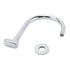 Chrome Round Gooseneck Arm Faucet Water Outlet Wall Mounted Swivel Bathtub Spout