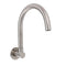 Brushed Nickel Round Gooseneck Arm Faucet Water Outlet Wall Mount Bathtub Spout
