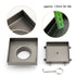 Gun Metal 100mm Square Tile Insert Floor Drain Small Shower Grate 50mm Waste Set